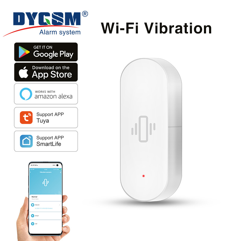 Smart Home Assistant - Sensore di vibrazione WiFi Tuya, rilevamento