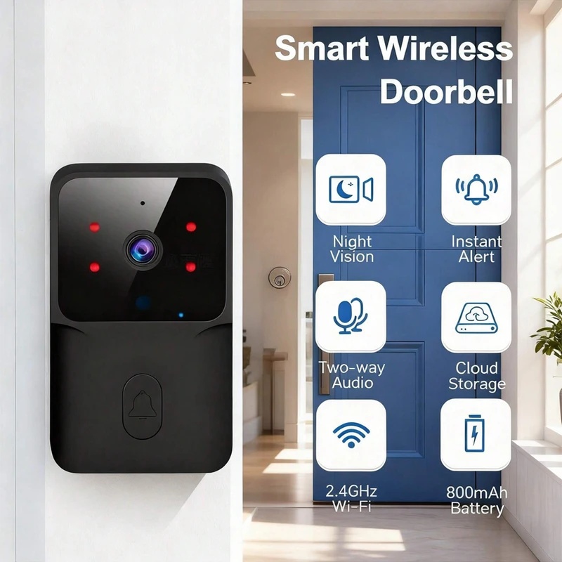 Smart Home Video Doorbell Installation - Campanello intelligente WiFi wireless con visione