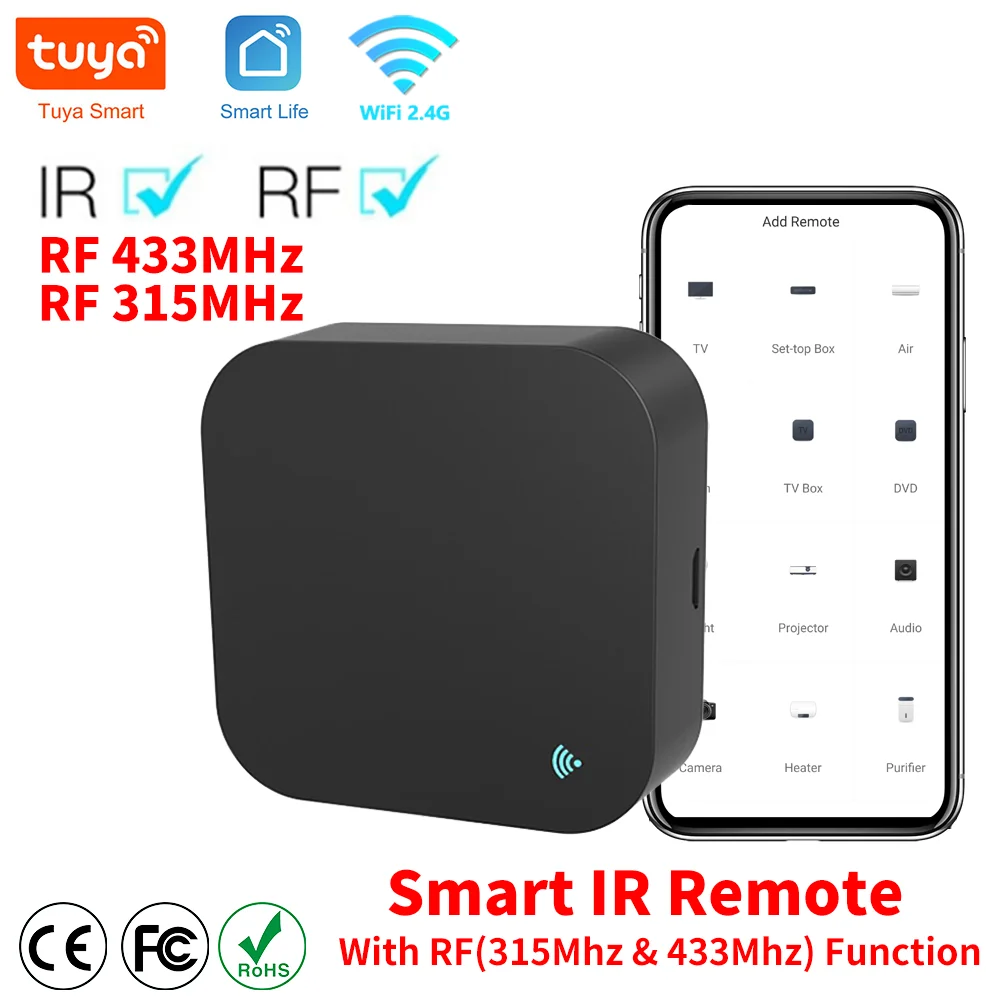 Smart Home Ir - Telecomando Tuya WiFi RF IR 433MHz/315MHz
