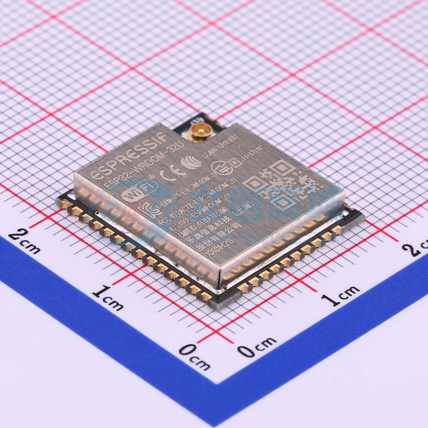 Smart Home Iot - 3 pezzi ESP32-WROOM-32U-N16 SMD 19.2x18mm ESP32-DOWD