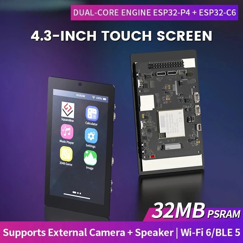 Smart Home Iot - Schermo Touchscreen Capacitivo IPS da 4,3