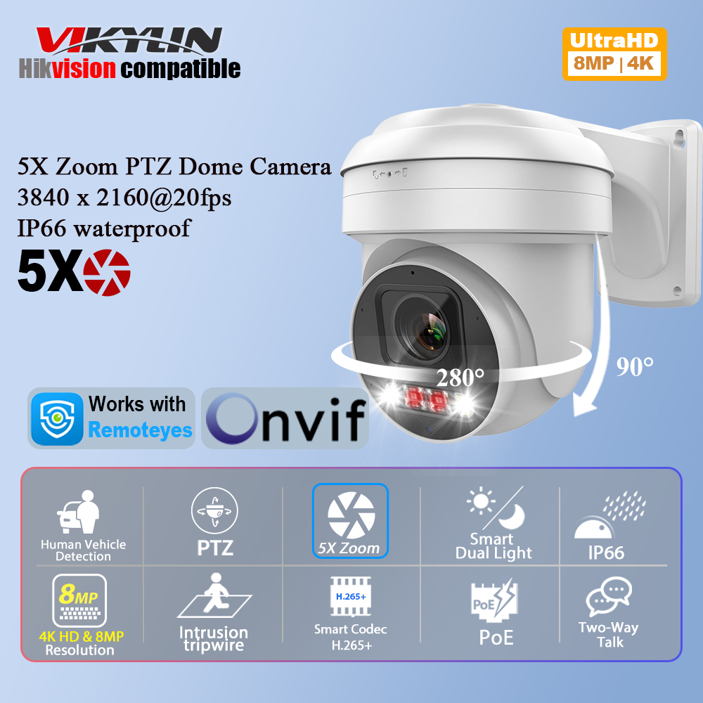Homesmart Online - Telecamera di sicurezza IP Vikylin 8MP
