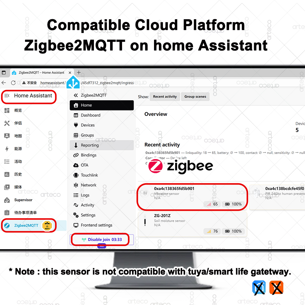 Smart ZigBee 3.0 Sensore di vi - Smart Home Assistant recensione e prezzo