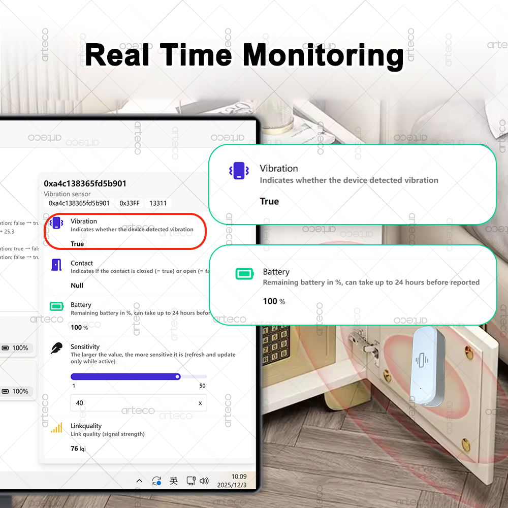 Smart ZigBee 3.0 Sensore di vi - Smart Home Assistant recensione e prezzo