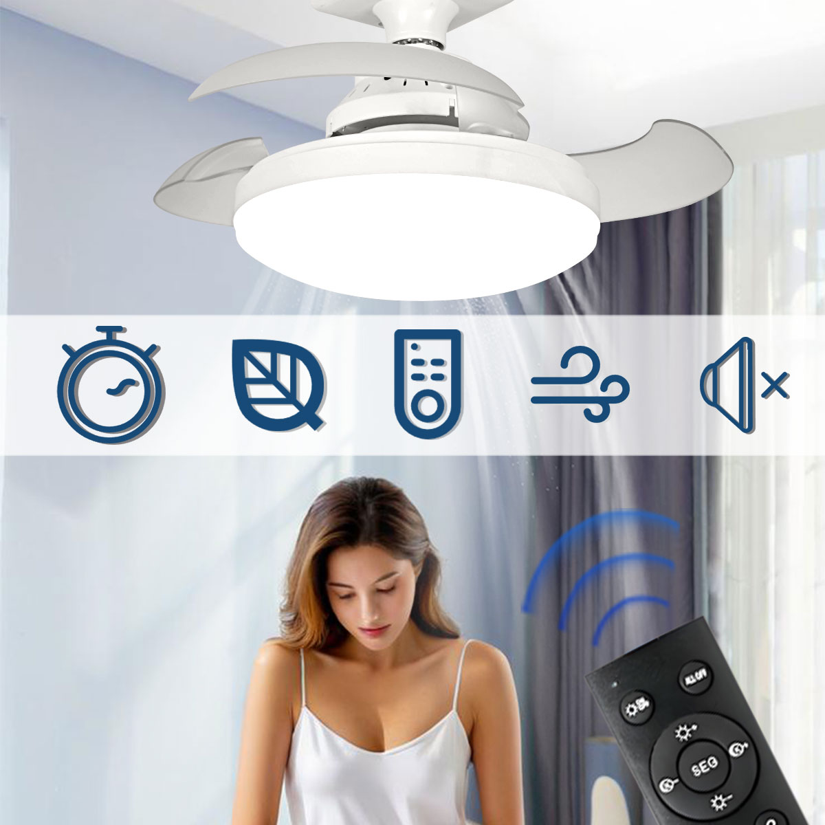 Ventilatore da soffitto a LED  - Smart Bathroom Fan recensione e prezzo